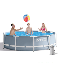 Каркасний басейн Prism Frame Pool Intex 26702 305 x 76см - сірий