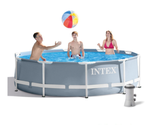 Каркасний басейн Prism Frame Pool Intex 26702 305 x 76см - сірий