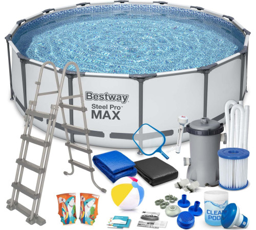 Басейн каркасний 18в1 Bestway 56438 Steel Pro Max 457 см Басейн каркасний 18в1 Bestway 56438 Steel Pro Max 457 см