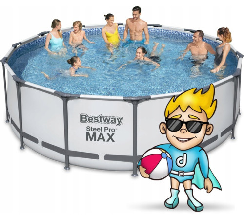 Басейн каркасний 18в1 Bestway 56438 Steel Pro Max 457 см Басейн каркасний 18в1 Bestway 56438 Steel Pro Max 457 см