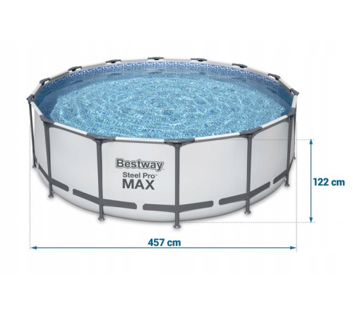 Басейн каркасний 18в1 Bestway 56438 Steel Pro Max 457 см Басейн каркасний 18в1 Bestway 56438 Steel Pro Max 457 см