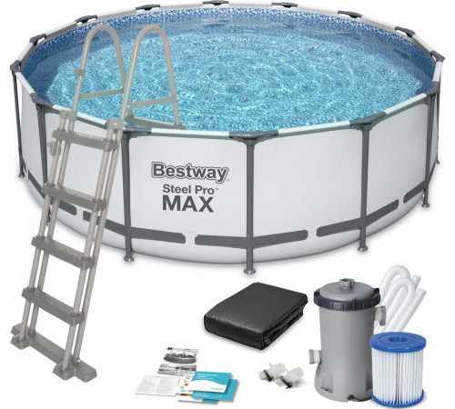 Басейн каркасний Bestway Steel Pro Max 427см 12в1 (5612X)