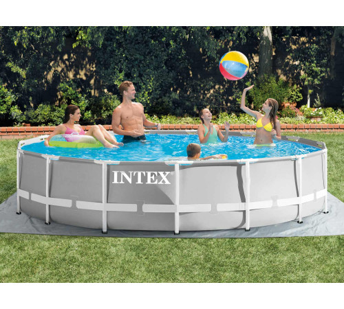 Басейн каркасний 12в1 INTEX 26724GN, 457 x 107 см, сірий Басейн каркасний 12в1 INTEX 26724GN, 457 x 107 см, сірий