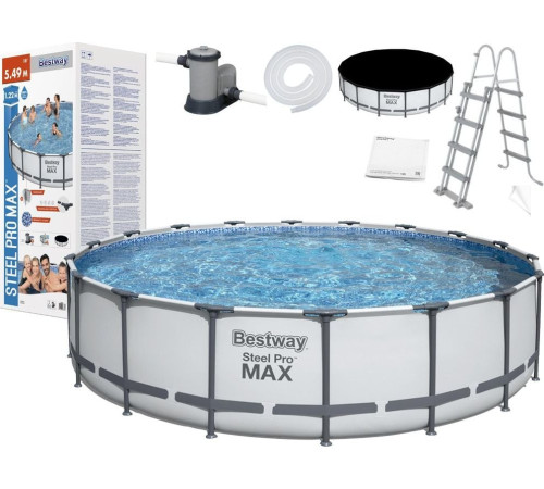 Басейн каркасний Bestway Steel Pro Max 549см 6в1 (56462) Басейн каркасний Bestway Steel Pro Max 549см 6в1 (56462)