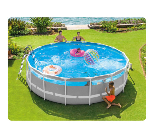 Басейн каркасний 11в1 INTEX 26730, 488 x 122 см, сірий Басейн каркасний 11в1 INTEX 26730, 488 x 122 см, сірий