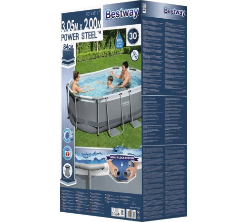 Басейн каркасний овальний 4в1 Bestway 5614A Power Steel 305 x 200 см Басейн каркасний овальний 4в1 Bestway 5614A Power Steel 305 x 200 см