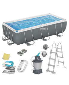 Басейн каркасний прямокутний 10в1 Bestway 56442 404 x 201 x 100 см