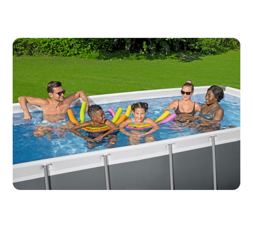 Басейн каркасний прямокутний 10в1 Bestway 56442 404 x 201 x 100 см Басейн каркасний прямокутний 10в1 Bestway 56442 404 x 201 x 100 см