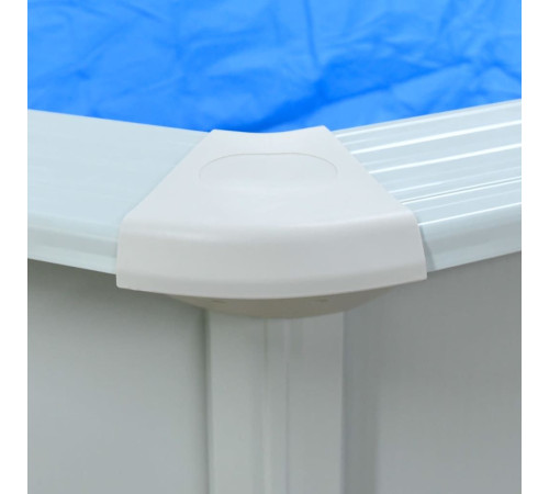 Басейн каркасний овальний vidaXL 610 x 360 x 120 см, білий + драбина Басейн каркасний овальний vidaXL 610 x 360 x 120 см, білий + драбина