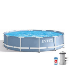 Каркасний басейн Prism Frame Pool Intex 26712  366 x 76см - синій