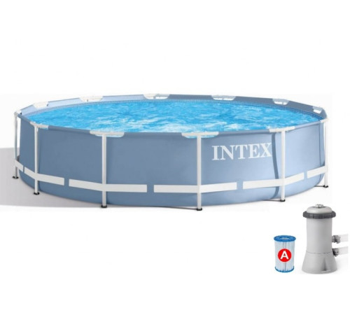 Каркасний басейн Prism Frame Pool Intex 26712 366 x 76см - синій