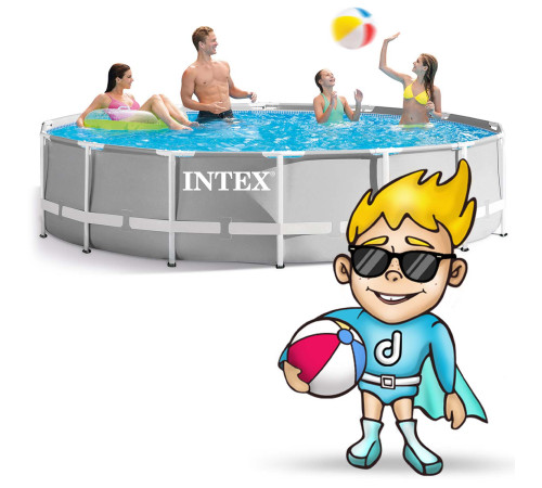 Басейн каркасний 21в1 INTEX 26720, 427 х 107 см + машина для створення бульбашок Басейн каркасний 21в1 INTEX 26720, 427 х 107 см + машина для створення бульбашок