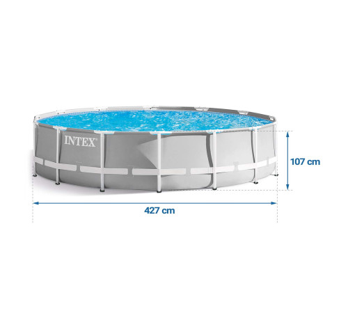 Басейн каркасний 21в1 INTEX 26720, 427 х 107 см + машина для створення бульбашок Басейн каркасний 21в1 INTEX 26720, 427 х 107 см + машина для створення бульбашок