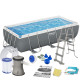 Басейн каркасний прямокутний 11в1 Bestway 56441 Power Steel 404 x 201 см
