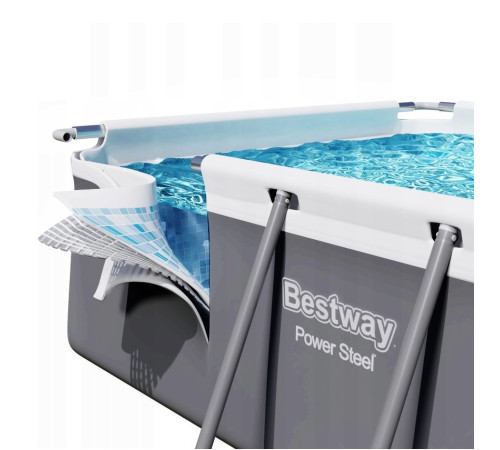 Басейн каркасний прямокутний 11в1 Bestway 56441 Power Steel 404 x 201 см Басейн каркасний прямокутний 11в1 Bestway 56441 Power Steel 404 x 201 см