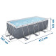 Басейн каркасний прямокутний 17в1 Bestway 56722 412 x 201 x 122 см