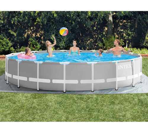 Басейн каркасний 12в1 INTEX 26756, 610 х 132 см, сірий Басейн каркасний 12в1 INTEX 26756, 610 х 132 см, сірий