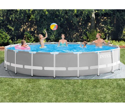 Басейн каркасний 12в1 INTEX 26756, 610 х 132 см, сірий Басейн каркасний 12в1 INTEX 26756, 610 х 132 см, сірий