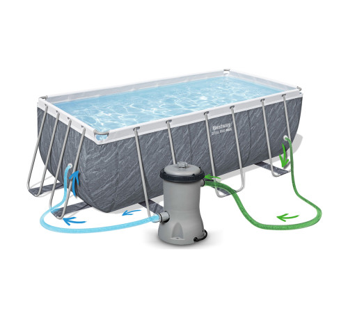 Басейн каркасний прямокутний 11в1 Bestway 56722, 412 x 201 x 122 см Басейн каркасний прямокутний 11в1 Bestway 56722, 412 x 201 x 122 см