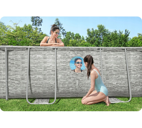 Басейн каркасний 11в1 Bestway Power Steel 56946 488 х 305 х 107 см