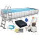 Басейн каркасний прямокутний 11в1 Bestway 56623 Power Steel 956 x 488 см - білий