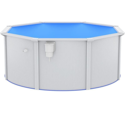 Басейн каркасний vidaXL 300 x 120 см, білий + драбина Басейн каркасний vidaXL 300 x 120 см, білий + драбина