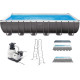 Басейн каркасний прямокутний Ultra Frame Pool Intex 26364 (732 x 366 x 132 см) - сірий