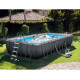 Басейн каркасний прямокутний Ultra Frame Pool Intex 26364 (732 x 366 x 132 см) - сірий