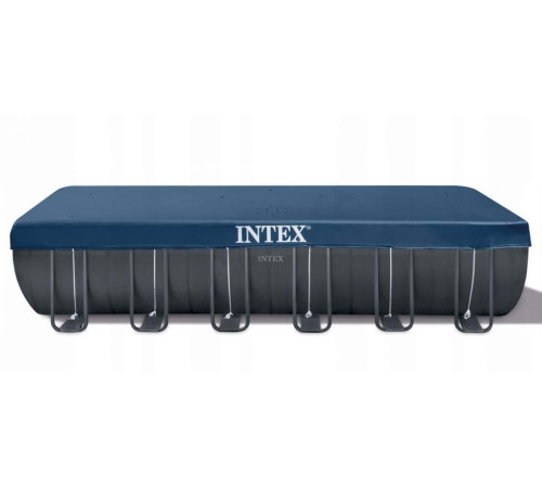 Басейн каркасний прямокутний Ultra Frame Pool Intex 26364 (732 x 366 x 132 см) - сірий Басейн каркасний прямокутний Ultra Frame Pool Intex 26364 (732 x 366 x 132 см) - сірий