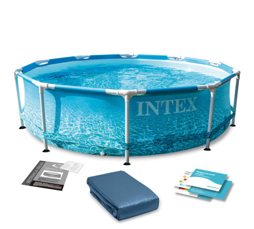 Басейн каркасний 6в1 INTEX 28206, 305 х 76 см, морський принт Басейн каркасний 6в1 INTEX 28206, 305 х 76 см, морський принт