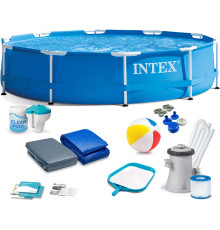 Басейн каркасний 16в1 INTEX 28200, 305 x 76 см, блакитний