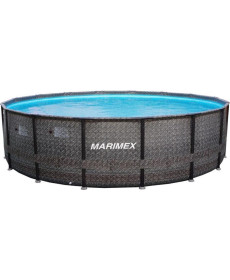 Басейн каркасний Marimex Florida Premium RATAN 488 x 122 см, графітовий
