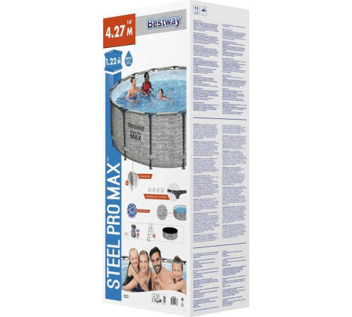 Басейн каркасний Bestway Power Steel, 427x122 см Басейн каркасний Bestway Power Steel, 427x122 см