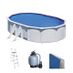 Басейн каркасний овальний GRE FIDJI KIT500ECO 500 x 300 x 120 см