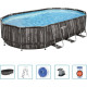 Басейн каркасний овальний Bestway 5611R Power Steel 610 x 366 см