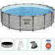 Басейн каркасний Bestway Power Steel, круглий, 488x122 см