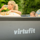 Басейн каркасний прямокутний VIRTUFIT 300 x 210 х 66 см з фільтрувальним насосом, антрацитовий