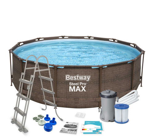 Басейн каркасний 10в1 Bestway 56709 Steel Pro Max 366 см Басейн каркасний 10в1 Bestway 56709 Steel Pro Max 366 см