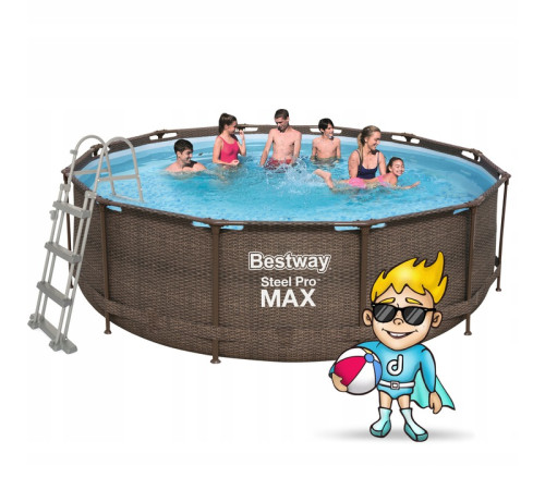 Басейн каркасний 10в1 Bestway 56709 Steel Pro Max 366 см Басейн каркасний 10в1 Bestway 56709 Steel Pro Max 366 см