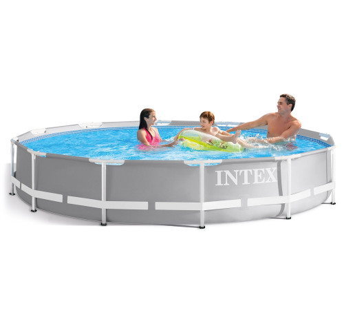 Басейн каркасний 9в1 INTEX 26712, 366 x 76 см, сірий Басейн каркасний 9в1 INTEX 26712, 366 x 76 см, сірий
