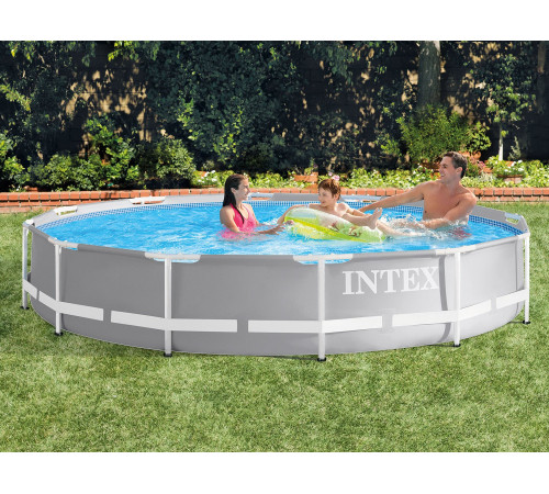 Басейн каркасний 9в1 INTEX 26712, 366 x 76 см, сірий Басейн каркасний 9в1 INTEX 26712, 366 x 76 см, сірий
