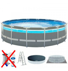 Каркасний басейн IUltra Frame Pool ntex 26722-1 New 427 x 107см - сірий 