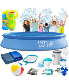 Басейн надувний 16в1 INTEX 28118, 305 x 61 см + машина для створення бульбашок 
