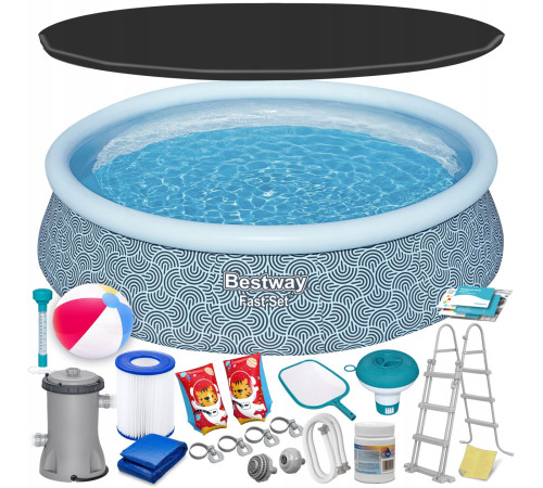 Басейн надувний 18в1 Bestway 57372, 457 x 107 см