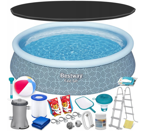 Басейн надувний 18в1 Bestway 57372, 457 x 107 см