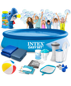 Басейн надувний 15в1 INTEX 28132, 366 x 76 см + машина для створення бульбашок