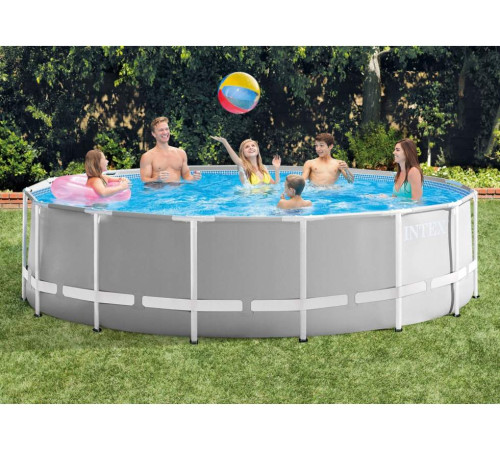 Басейн каркасний Prism Frame Pool Intex 26726 457 x 122 см - сірий Басейн каркасний Prism Frame Pool Intex 26726 457 x 122 см - сірий