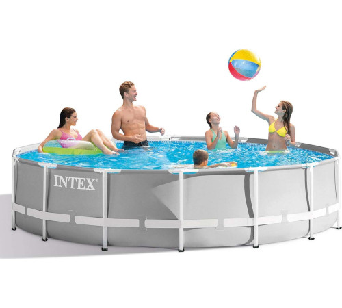 Басейн каркасний 21в1 INTEX 26720, 427 х 107 см, сірий Басейн каркасний 21в1 INTEX 26720, 427 х 107 см, сірий