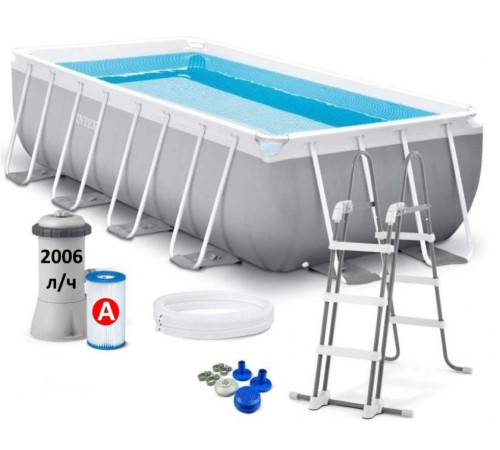 Басейн каркасний прямокутний Intex Frame 400х200 см (26788) Басейн каркасний прямокутний Intex Frame 400х200 см (26788)