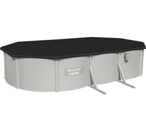 Басейн каркасний овальний Bestway 56369, 610x360x120 см Hydrium - сірий Басейн каркасний овальний Bestway 56369, 610x360x120 см Hydrium - сірий